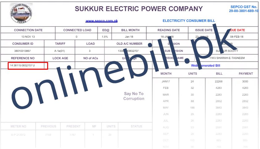 check sepco online bill